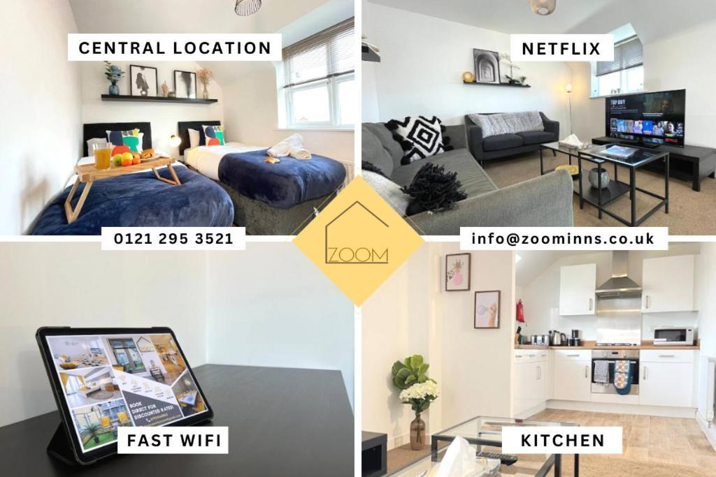 Ferienwohnung Cosy 2Br Retreat, Near Uni & Qe Hospital, Parking Birmingham Exterior foto